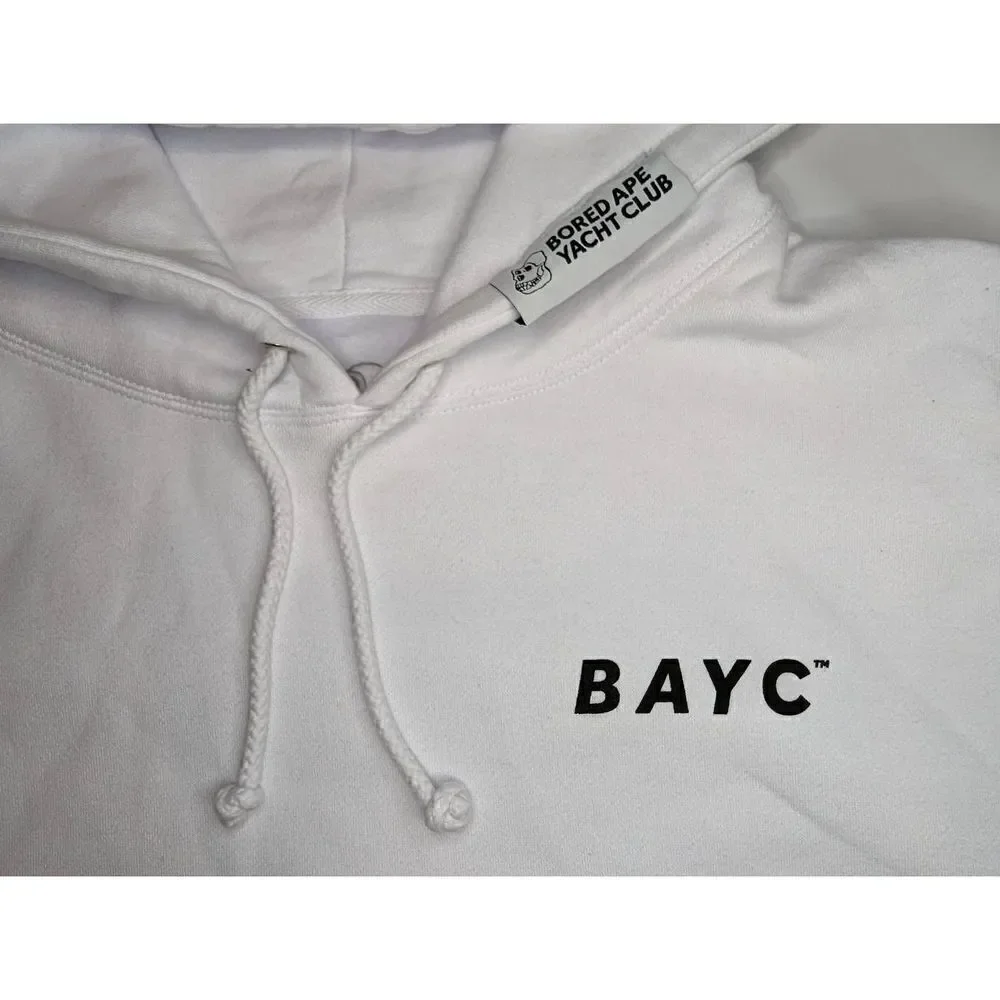 BORED APE YACHT COMPANY I LOVE BAYC APE FEST 2021 EXCLUSIVE WHITE HOODIE XL